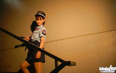 Petite asian girl in uniform..